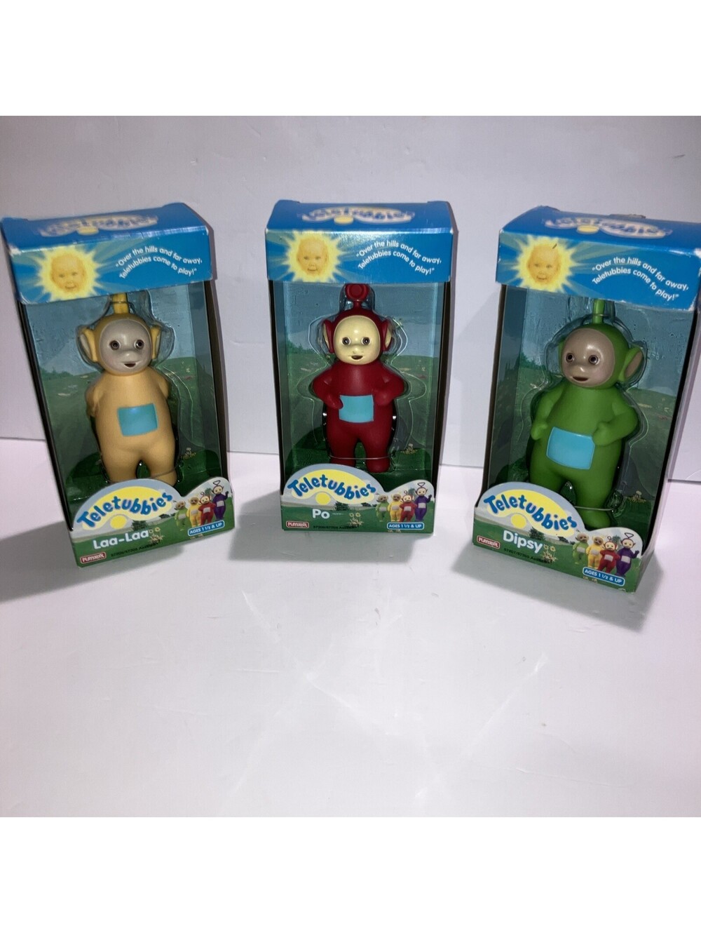 VINTAGE 1998 Teletubbies Laa Laa, Po, Dipsey Hasbro Brand NEW In Box